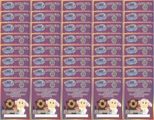 40X - WEBKINZ SERIES 4 FEATURE CODE CARDS Forty Card Lot Unused Codes