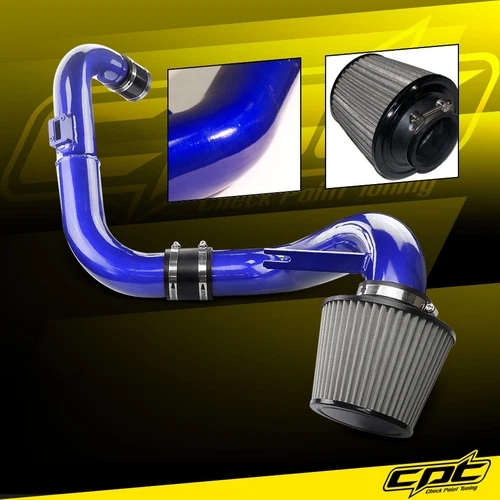 For 06-11 Honda Civic DX/LX/EX 1.8L Blue Cold Air Intake + Stainless Air Filter
