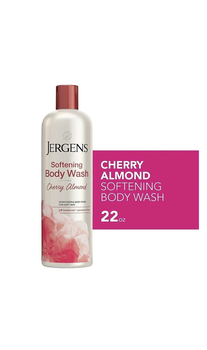 Jergens Softening Cherry Almond Body Wash Daily Moisturizing Skin Cleanser
