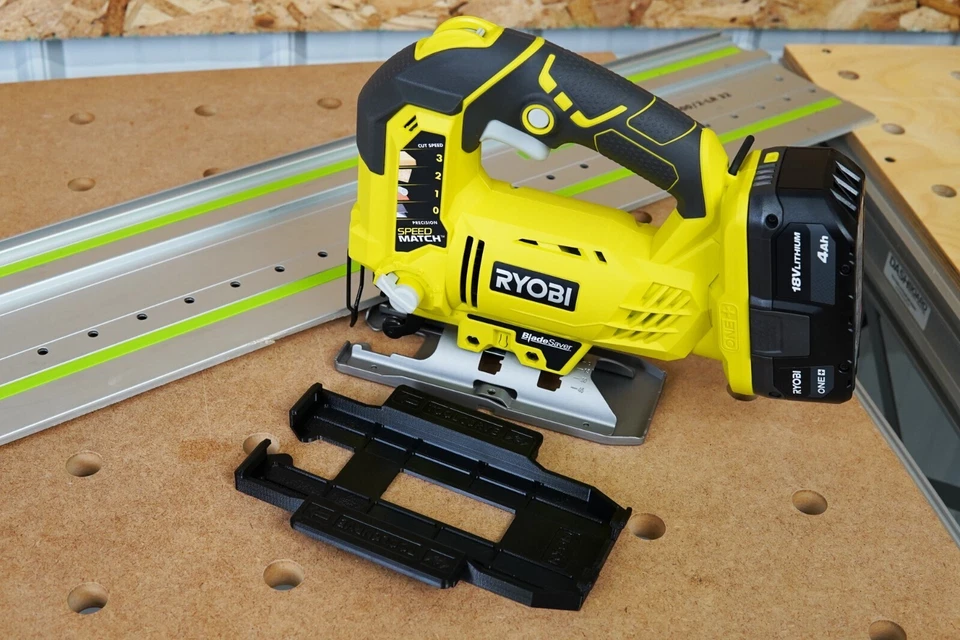 Adaptador de riel guía de sierra de oruga ToolCurve para sierra caladora Ryobi 18v Foto 4 de 4