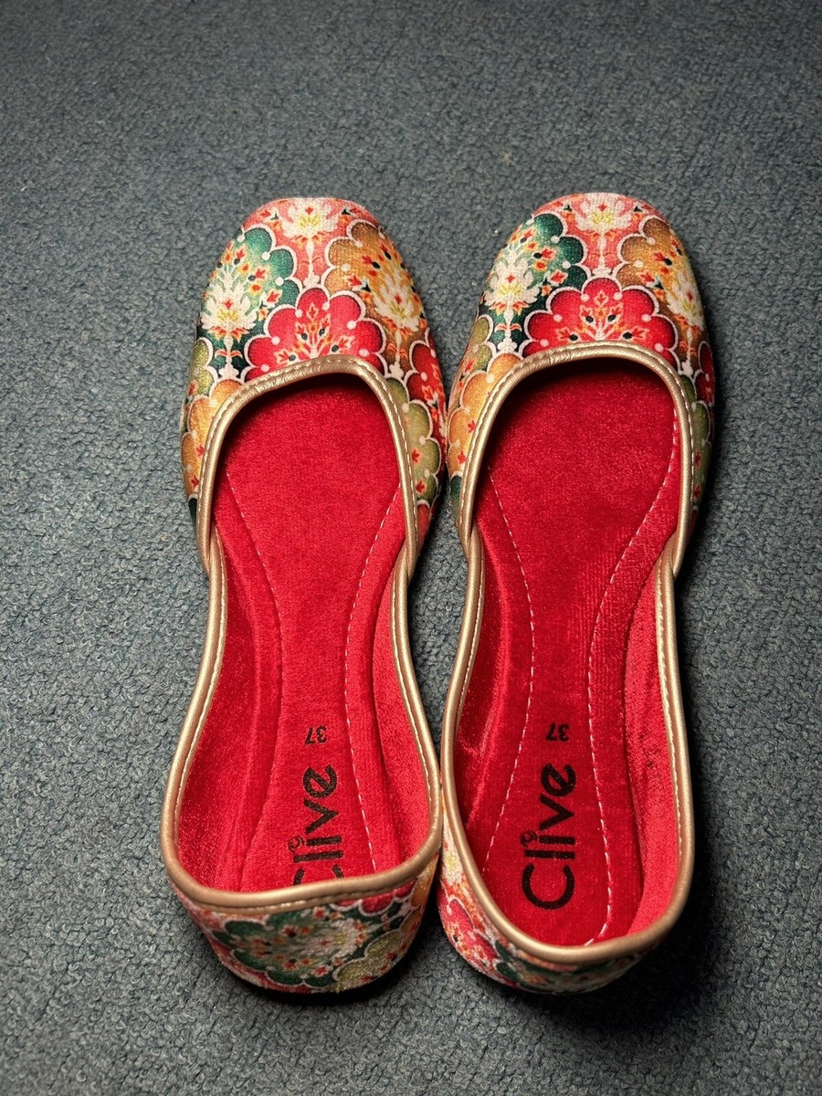 Clive Shoes Clive Khussa Black Khussa Women Shoes Size 40 Worn Once –