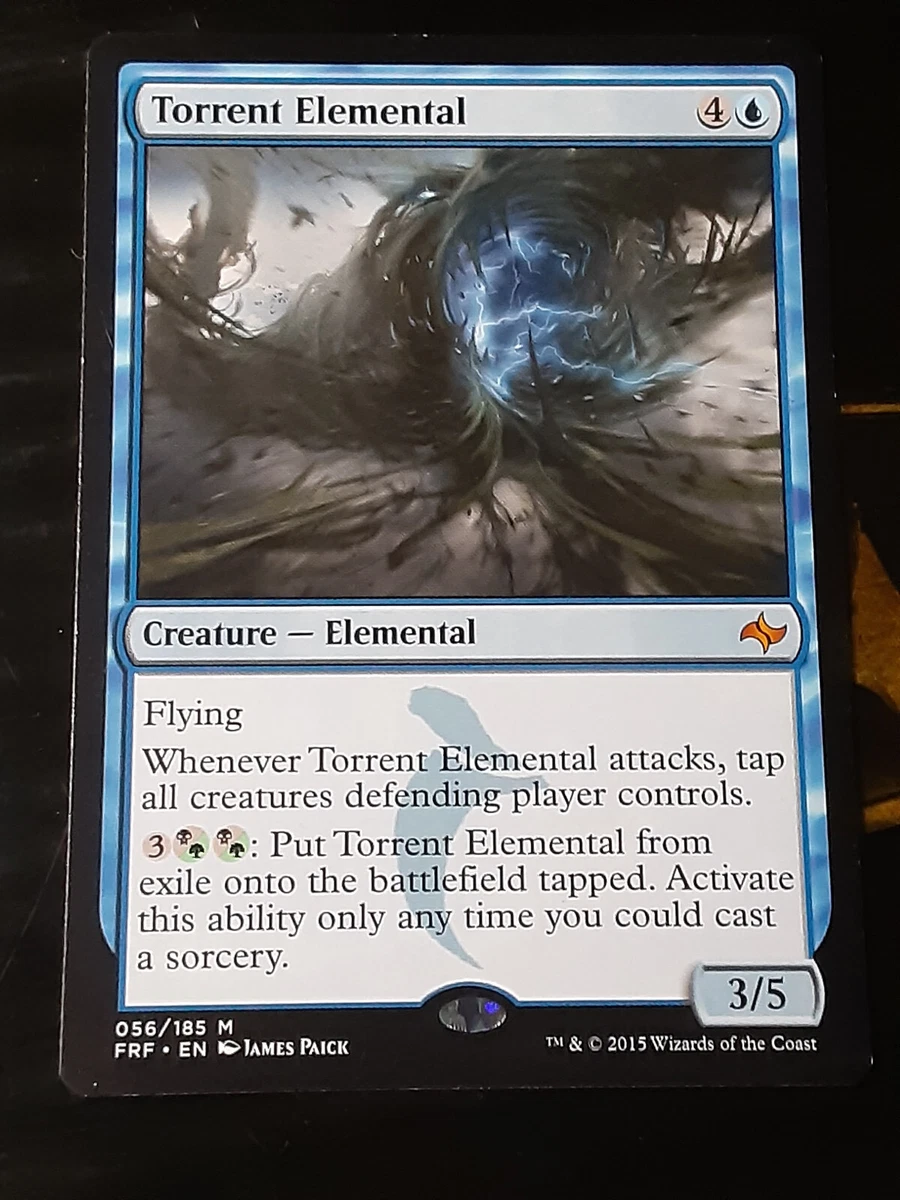 Torrent Elemental , Fate Reforged , Light Play , MTG, FREE.