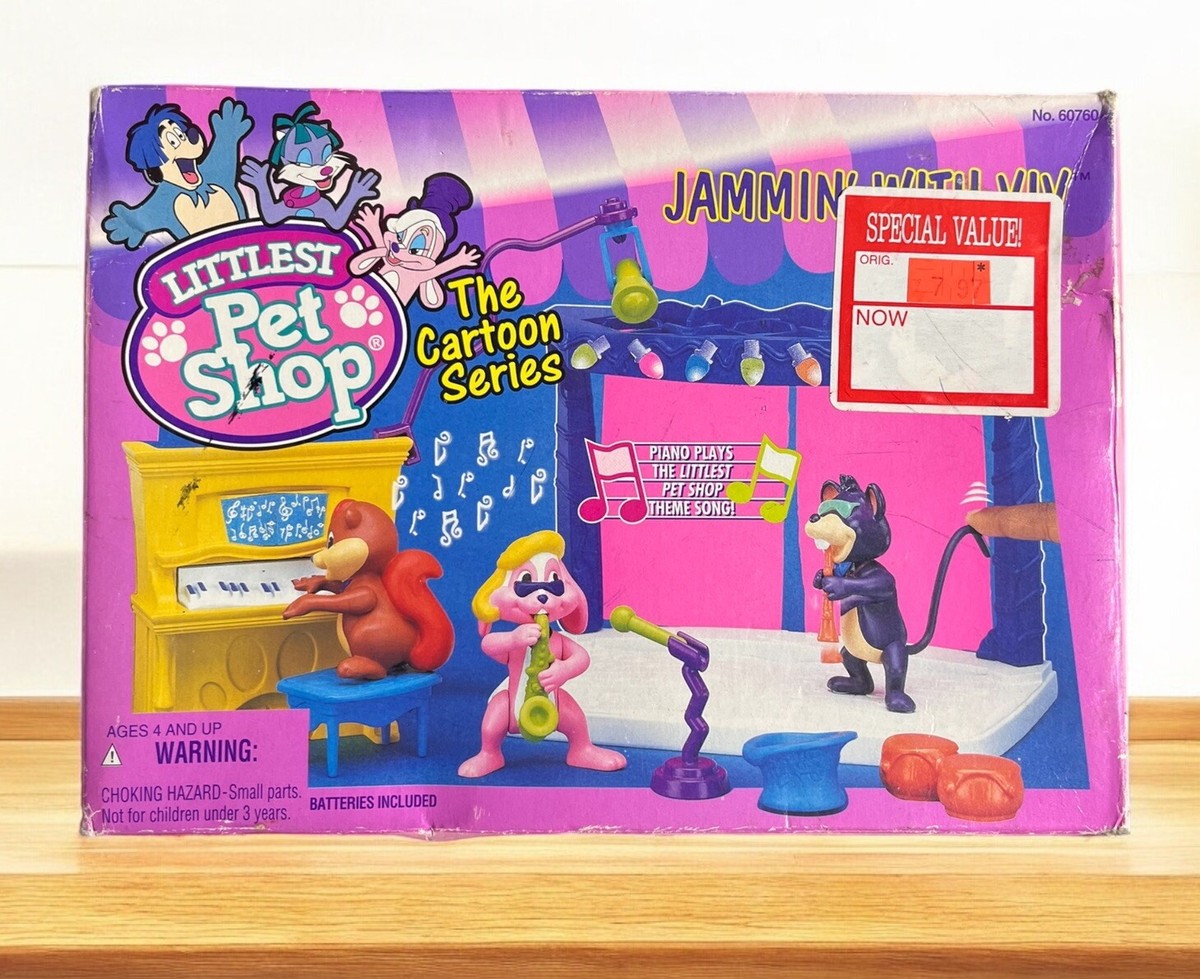 Littlest Pet Shop Cartoon Jammin with Viv Music Band Playset