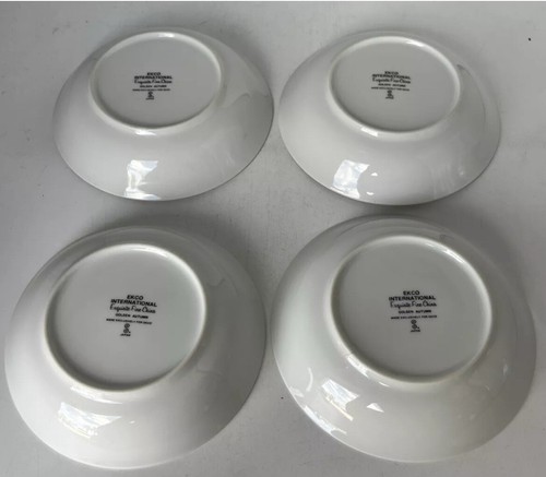 Ekco International Fine China Golden Autumn 4 Berry Bowls 5.5” - Picture 5 of 8