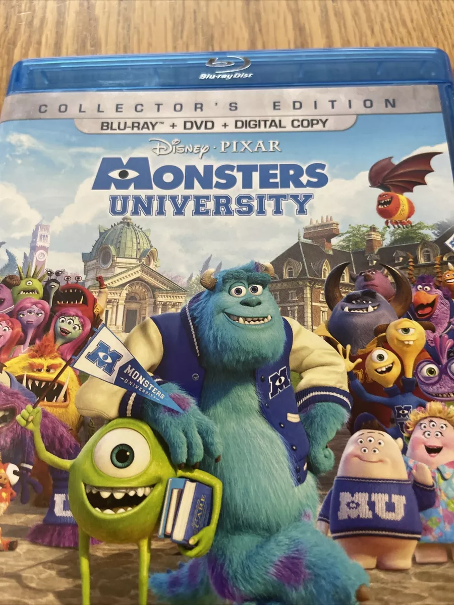 MONSTERS INC + MONSTERS UNIVERSITY 2 Blu-ray+ 2 DVD + BOTH W/ OOP SLIPCOVERS