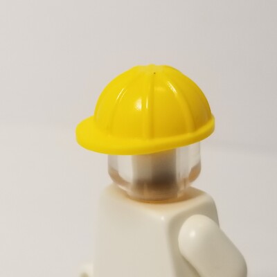 LEGO Minifigure Construction Hard Hat YELLOW Road City Worker Safety Helmet 