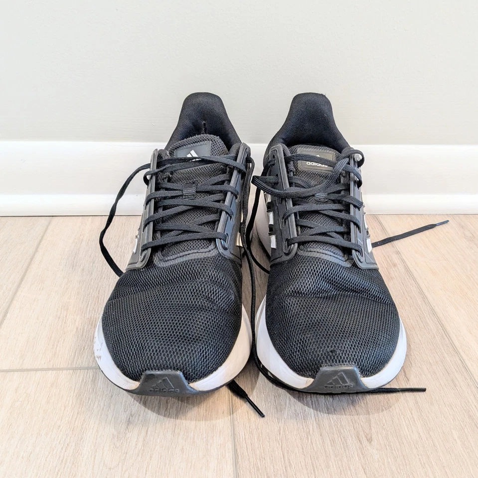 Tênis de corrida Adidas EQ19 preto corrida masculino tamanho 11.5 - Imagem 2 de 4