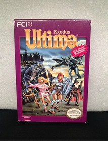 Ultima Exodus (Nintendo NES) Complete in Box CIB Excellent Condition
