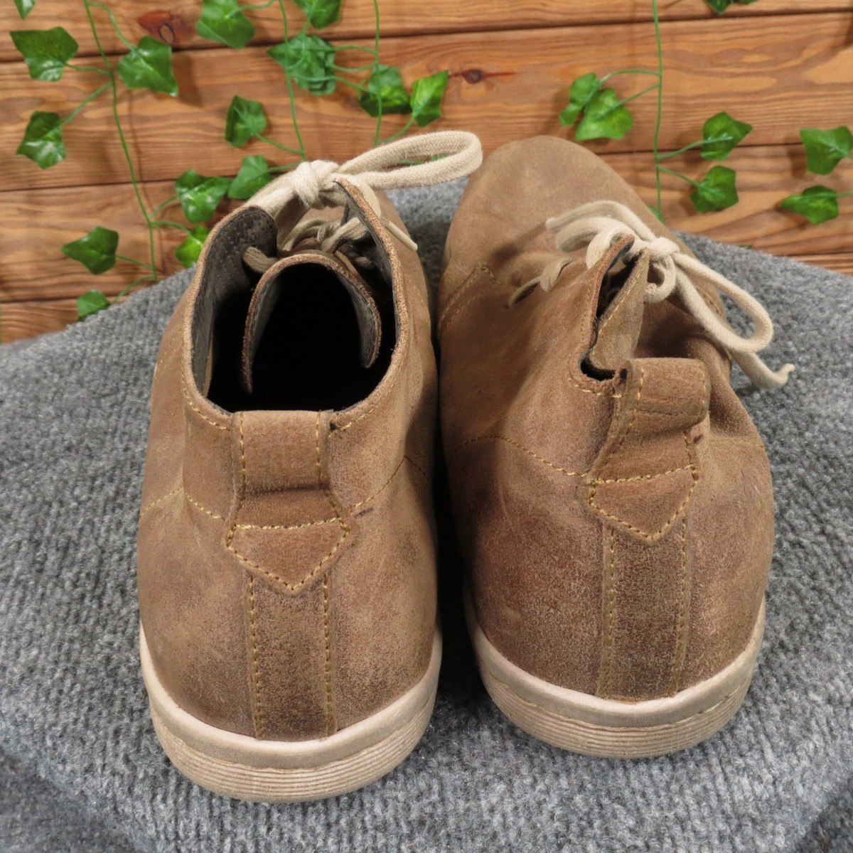 Born Mens Brown Leather Chukka Boots Lace Up Ankle Boots Size 13 Born Boots Men Seth in Dark Brown — Cabaline main image 4
