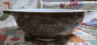 Pyrex ~ Large ~ 4 Quart ~ Mixing Bowl ~ Brown ~ Woodland Design ~ #444 ~ (1)