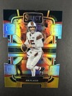 2023 Panini Select - Concourse Joe Flacco #26 Black & Yellow Prizm Die-Cut