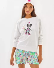 NWT Lilly Pulitzer Ballad Sweatshirt Color: Multi Lilly Hearts Disney Graphic