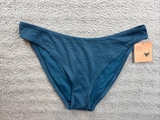 Shade  Shore Womens XL 16 Jacquard Extra High Leg Low Rise Cheeky Bikini Bottom