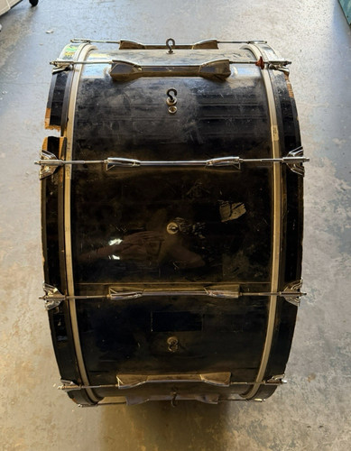36” Concert Bass Drum, Black, Evans Strata 1400 Drumhead - DAMAGED