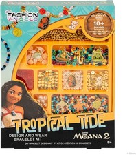 Tropical Jewelry Moana2 Kit for Kids Beads Charms DIY Nautical Bracelets Cra