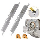 Wheel Alignment Tool Toe Plates Accurate Measure w/ Tape & Conversion Chart