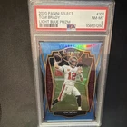 Panini 2020 Select #101 Tom Brady Light Blue Prizm PSA 8 37/99 Buccaneers NFL