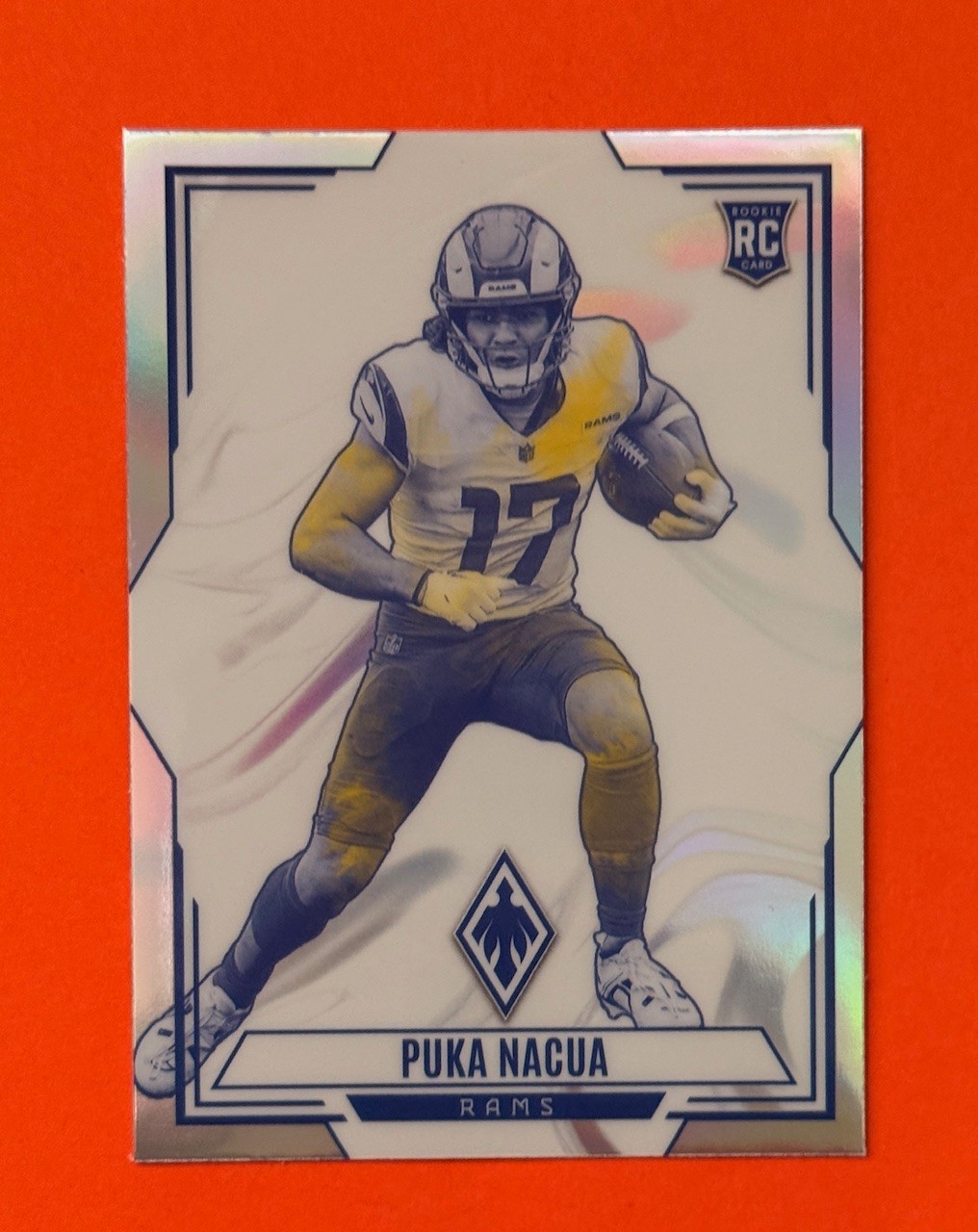 2023 Panini Phoenix: Puka Nacua #CON-13 Silver Seismic RC Contours