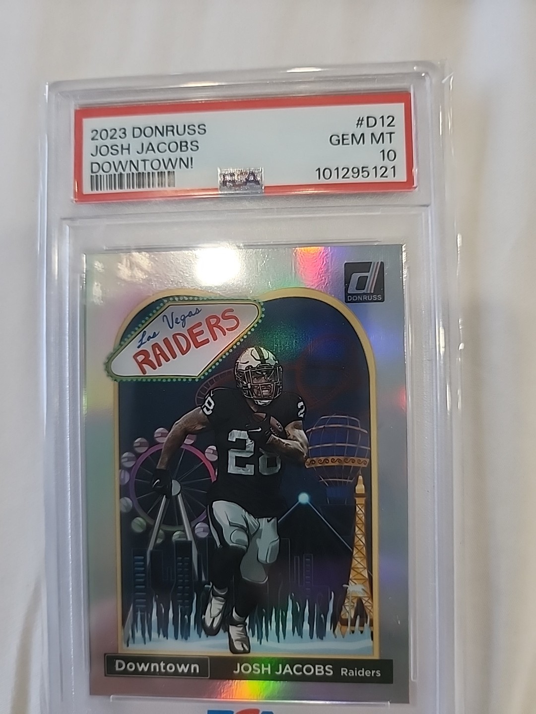 2023 Panini Donruss Optic Downtown Josh Jacobs #D-12