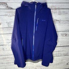 Patagonia h2no Stretch Rainshadow Full-Zip Rain Jacket 84810 Blue Women s XL