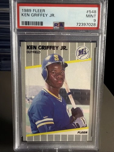 Ken Griffey Jr. 1989 Fleer #548 Rookie RC **PSA MINT 9** Seattle Mariners