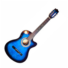 Jordan Davis Signed Placid Blue Acoustic Guitar