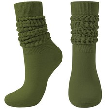 Women's Slouch Socks Knee High Scrunch Socks for Women Shoe Size 6-11