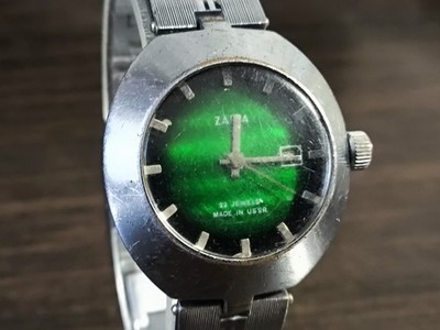 Vintage Women's Watch Mechanical 22stones Shockproof Zarya  USSR Soviet  Zaria