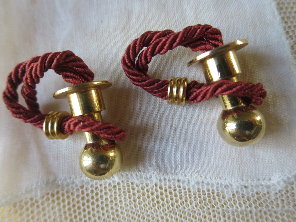 Paire De Boutons De Manchettes En Plaqué Argent - Début 1900 - Vintage Occasion