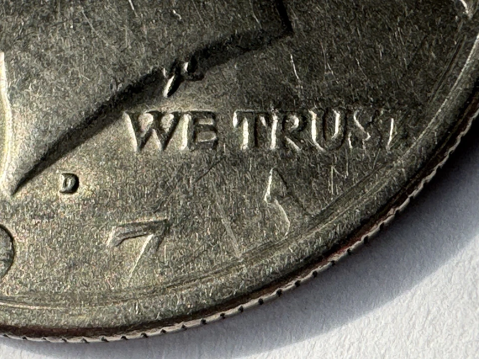 1971-D Kennedy 50C Half Dollar with RARE DDR ERROR on Lettering On Reverse - Image 3 of 4