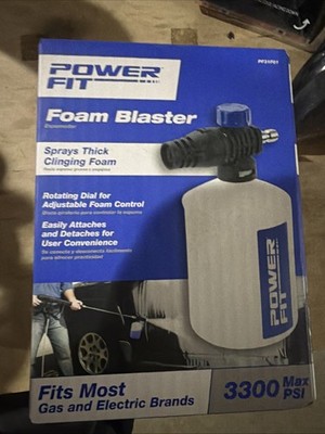 POWER FIT  FOAM BLASTER FITS MOST GAS & ELECTRIC PRESSURE WASHER BRANDS NEW