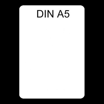 VPS05= Preisschild DIN A5 weiß für Plakatrahmen Werbeaufsteller Kundenstopper