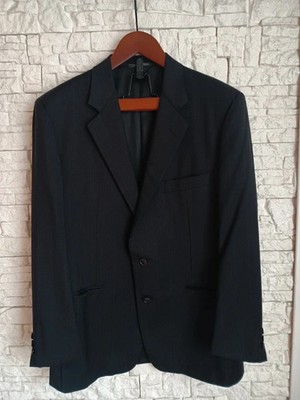 Vintage CORNELIANI Italy Men s Blazer 100% Virgin Wool Navy Pinstripe IT 52