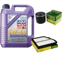 Mann Inspektionspaket 5L Liqui Moly 5W-40 FüR Hyundai Matrix 1.6 1.8