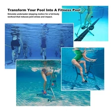 Aquatic Bike Underwater Bicycle Pool Exercise Fitness Equipment Stainless Steel