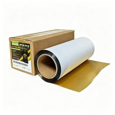 US Stock 11.8in x 164ft DTF Gold Metallic Film Roll,Cold Peel Specialty DTF Film