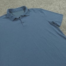 Lululemon Shirt Mens Large Short Sleeve Evolution Golf Polo Performance