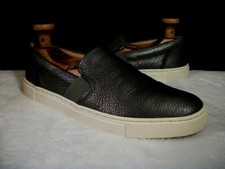 FRYE IVY SLIP PEWTER LEATHER FASHION WOMEN LOW SNEAKERS 8M 3471198 FREE SHIP