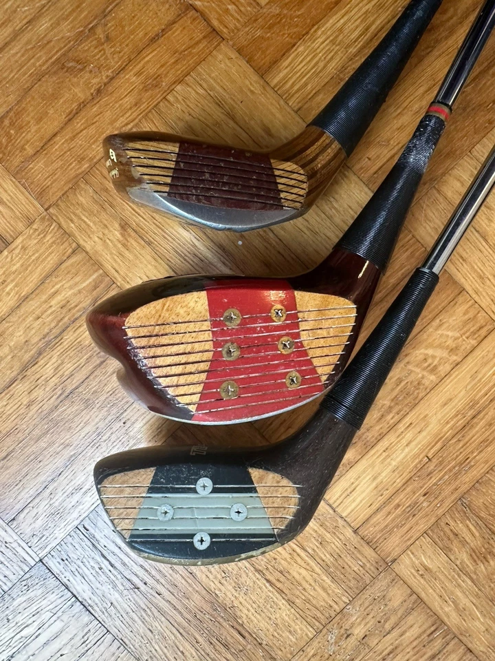Vintage Hogan Driver  + Niblick Wood 26 ° + Spalding Holz 5 - Golf - Bild 2 von 4