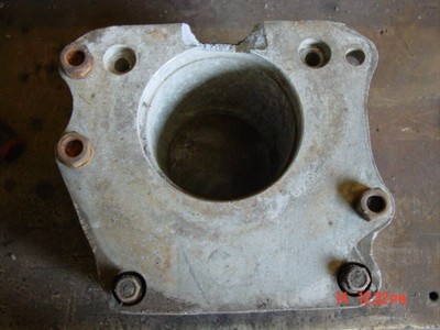 Jeep T-18 J10 J20 FSJ bell housing adapter trans spacer 5353898 front