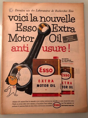 Publicité, station Total, illustration issue revue d'époque