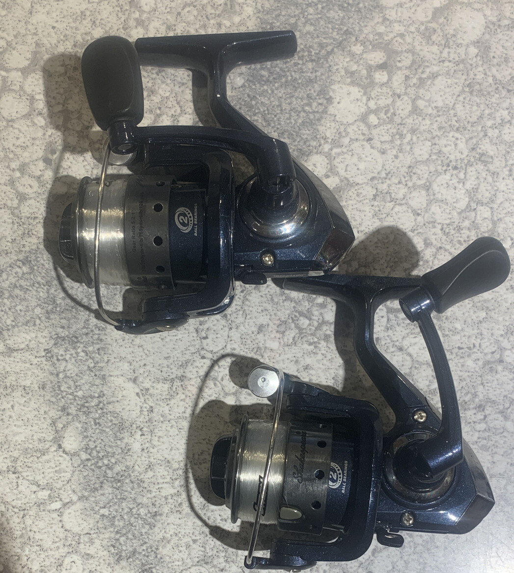 2 Reels Shakespeare Micro Spin Spinning Reel Ice Fishing Crappie Bream Trout