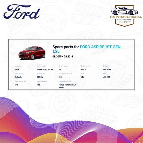 Ford Original Aspire Figo Freestyle Frontscheinwerfer Montage RH 7BZ13008X - Bild 7 von 8