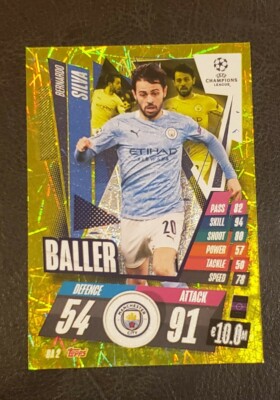 2021 Topps Match Attax Bernardo Silva Green BA 2 Manchester City FC
