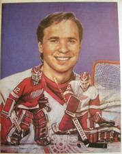 DOUG WEST 11X14 INCH TIM CHEVELDAE DETROIT RED WINGS PRINT #718 OF 750