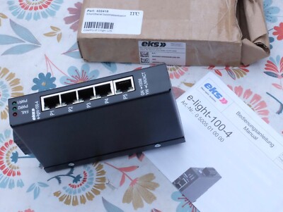 EKS E-LIGHT-100-4 fünf Switches für Fast Ethernet. EL-100-4/5x10/100TX