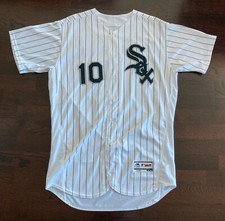 AUTHENTIC MAJESTIC CHICAGO WHITE SOX MONCADA AUTOGRAPHED GAME PRO CUT JERSEY 46