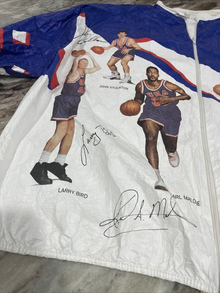 1992 USA OLYMPIC DREAM TEAM BASKETBALL JACKET TYVEK KELLOGGS