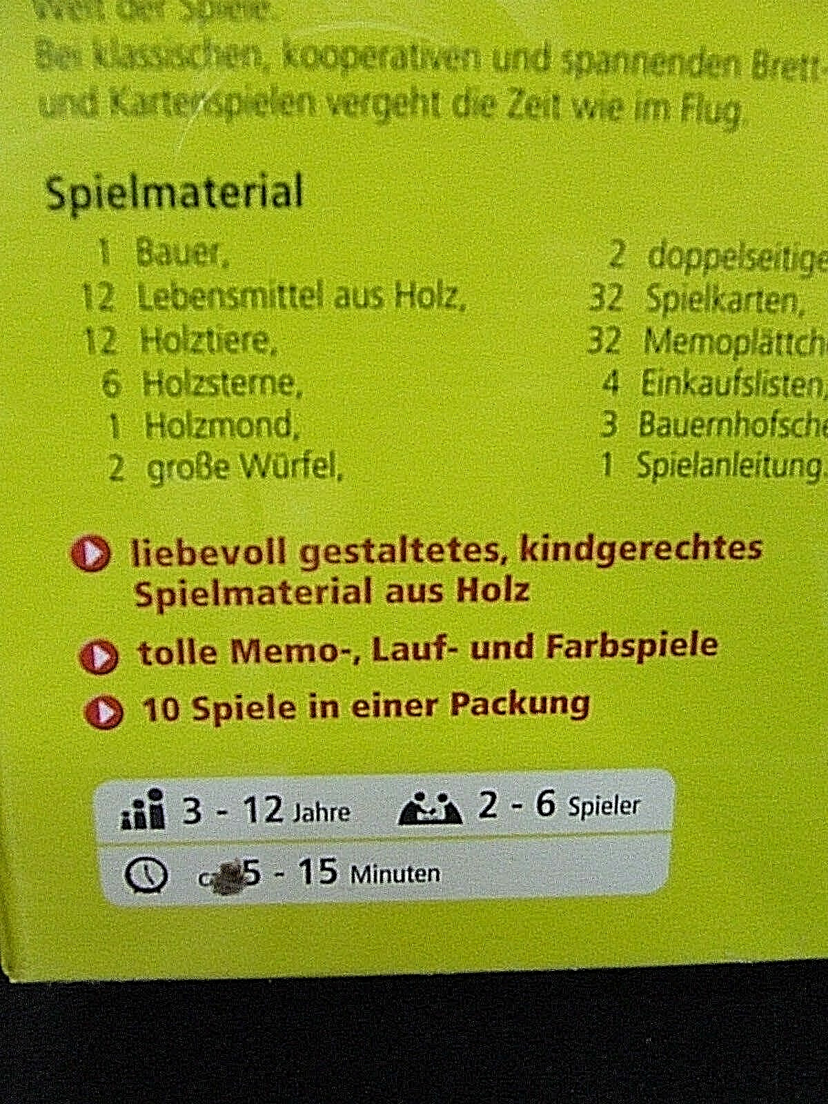 Thumbnail - Ab 3 - 12 Jahre 10 Spielideen 34 Tlg. Haba Spiel Mein Erster