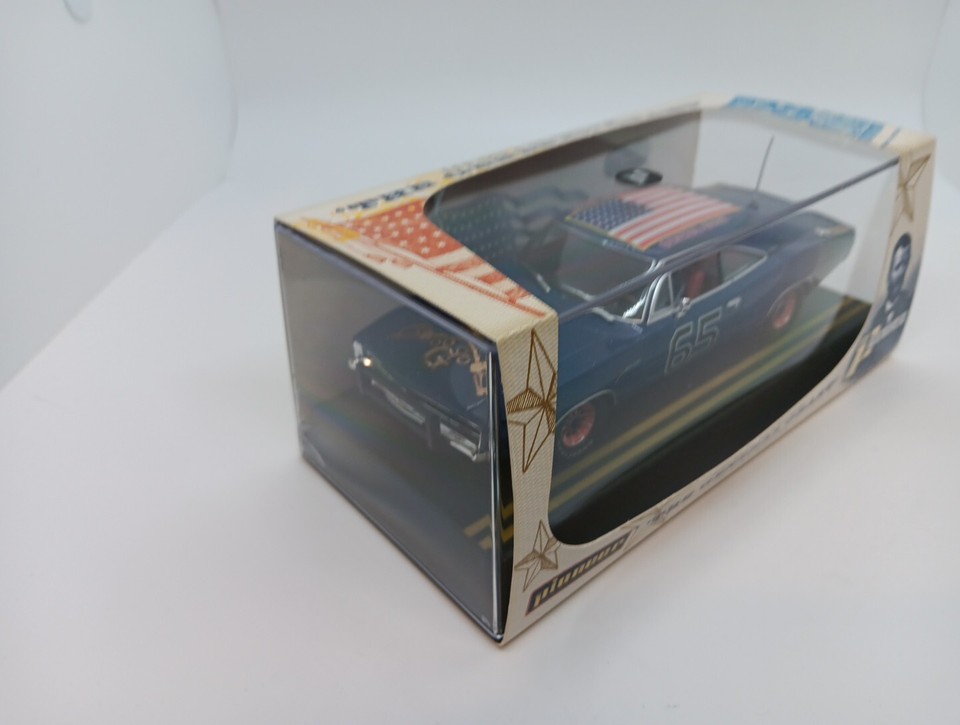 MIB PIONEER P096 1/32 "THE GENERAL GRANT" Blue HEMI CHARGER SLOT CAR